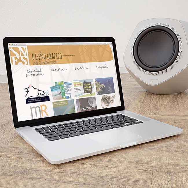 web Inés Glez diseño