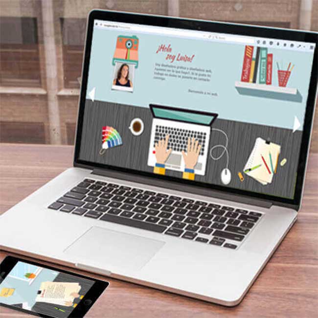 web Luisa Glez diseño